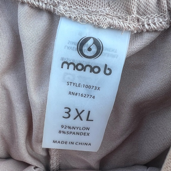 Mono B Tan Crop Corset Crop Top Size 3XL - Picture 2 of 2